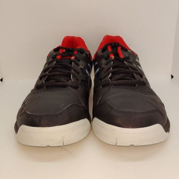 ASICS Dedicate 7 Mens Pre-owned Black w/Silver & Red Tennis Sneakers - sz. 11 - Picture 3 of 7